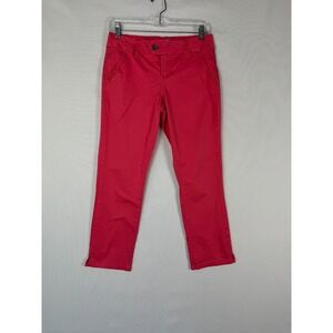 BKE Buckle Jeans Capri Womens‎ 26 Red Payton Low Rise Pockets Cotton Blend